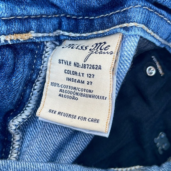 Miss Me Jeans Boyfriend Ankle Jeans Distressed - Picture 8 of 10